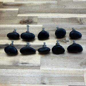 Bundle of 10 - Black River Rock Cabinet Knobs